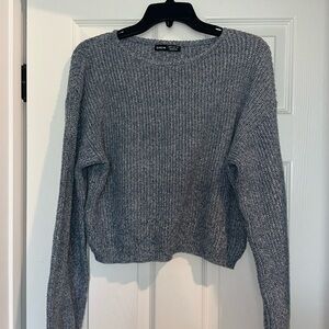 blue sweater